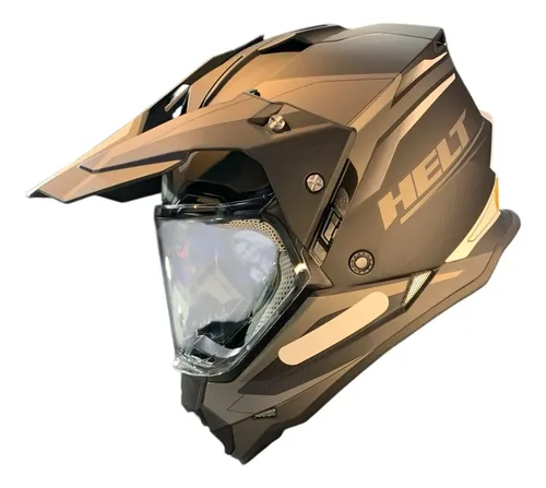 Capacete Helt Cross Vision Glass Titanium
