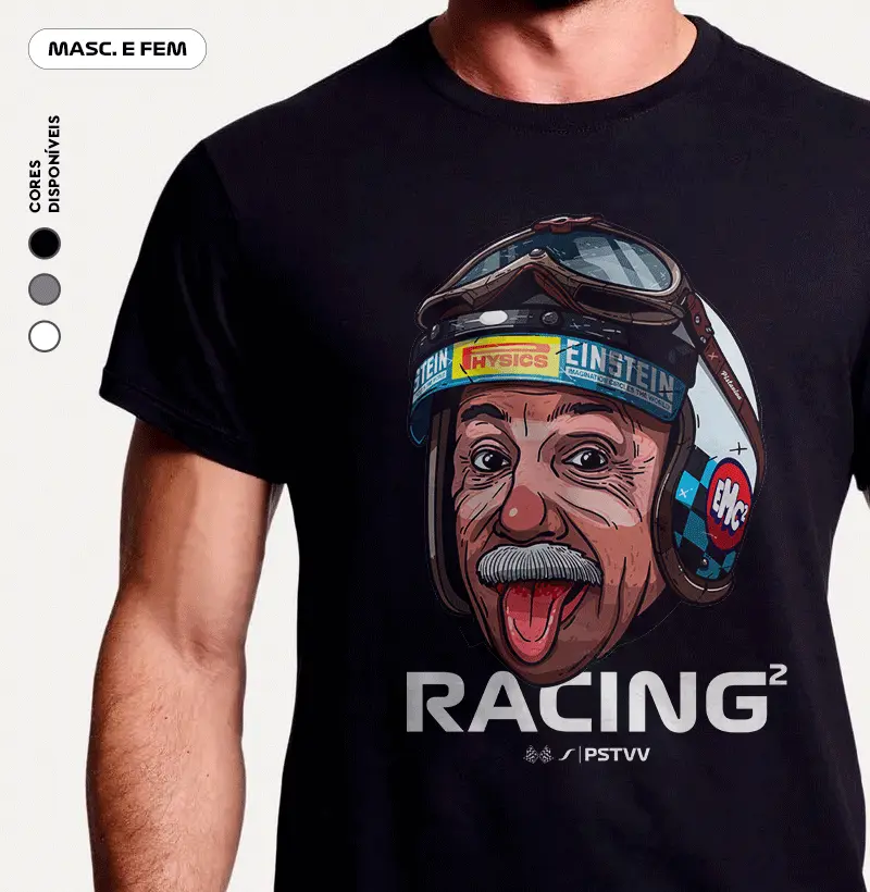 Camiseta Piloto Físico da Pistaviva