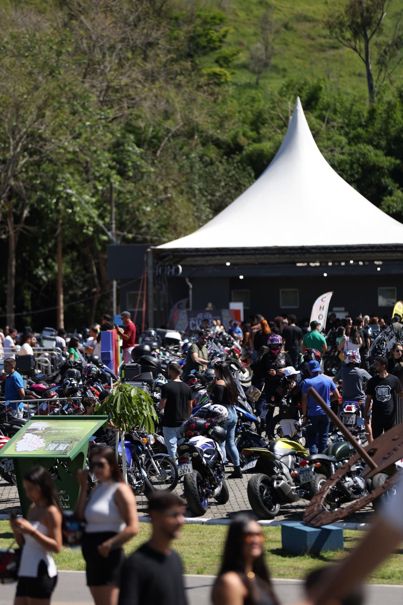 Encontro de motociclistas no Motosul Festival