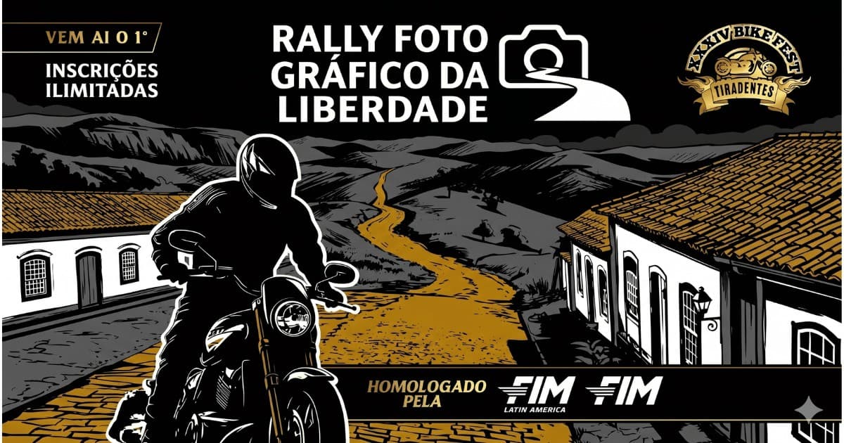 Inédito: Rali Fotográfico no Bike Fest Tiradentes 2026