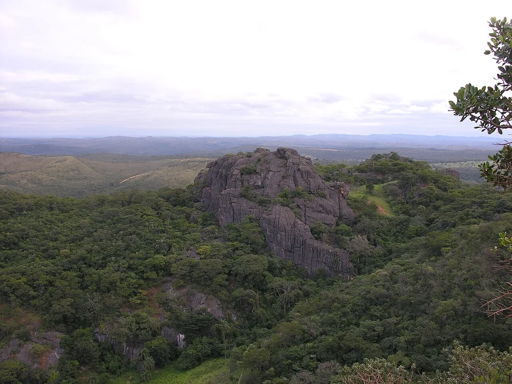 Paisagem da Serra do Cipó na região de Alto do Palácio, no Espinhaço mineiro